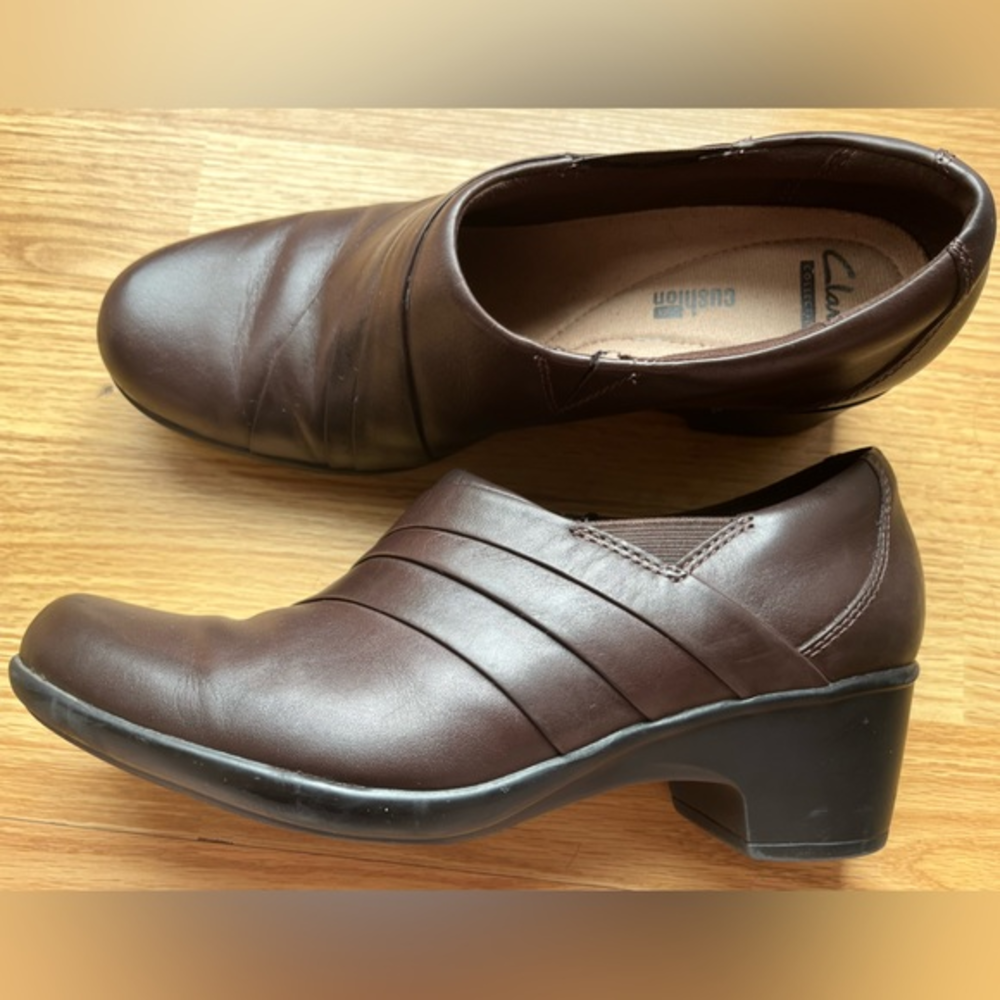 Clarks Brown Ingalls‎ Tempo Leather Bootie